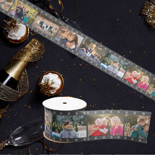 Retro Camera Reel Custom Foto Geburtstagsgeschenkw Satinband