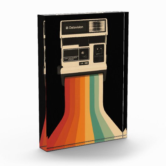 Retro Camera with Rainbow Print Fotoblock (Links)