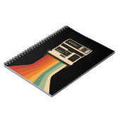 Retro Camera with Rainbow Print Notizblock (Linke Seite)