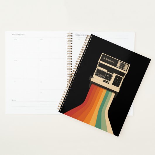 Retro Camera with Rainbow Print Planer (Anzeige)