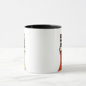 Retro Camera with Rainbow Print Tasse (Zentrum)