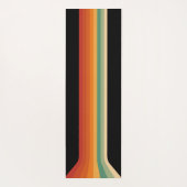 Retro Camera with Rainbow Print Yogamatte (Rückseite)