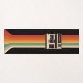Retro Camera with Rainbow Print Yogamatte (Vorderseite (Horizontal))
