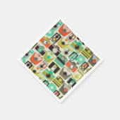 Retro Cameras Serviette (Ecke)