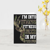 Retro Camo Deer Hunting Funny Wildlife Hunter Men Karte (Gelbe Blume)