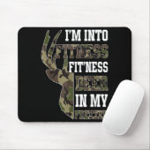 Retro Camo Deer Hunting Funny Wildlife Hunter Men Mousepad (Mit Mouse)