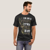 Retro Camo Deer Hunting Funny Wildlife Hunter Men T-Shirt (Vorne ganz)