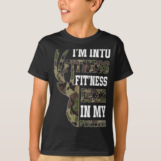 Retro Camo Deer Hunting Funny Wildlife Hunter Men T-Shirt (Vorderseite)