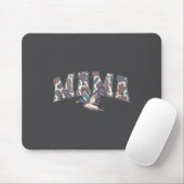 Retro Camo Duck Hunting Mama 1st Birthday Family M Mousepad (Mit Mouse)