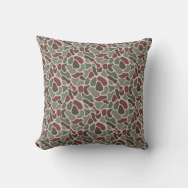 Retro Camo (rot grün) Kissen