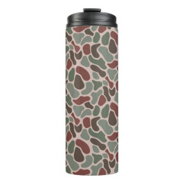 Retro Camo (rot grün) Thermosbecher