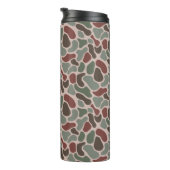 Retro Camo (rot grün) Thermosbecher (Nach rechts gedreht)