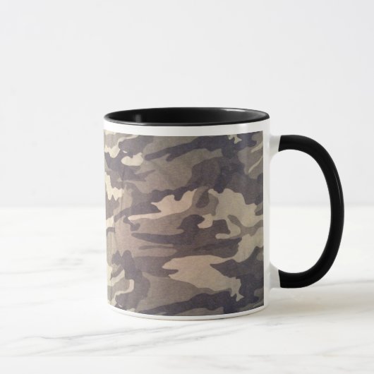Retro-Camouflage-Design, noch beliebtes Design, Du Tasse (Rechts)