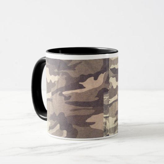 Retro-Camouflage-Design, noch beliebtes Design, Du Tasse (Vorderseite Links)