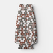 Retro-Camouflage mit grünen und roten Punkten Flaschenkühler (Vorderseite)