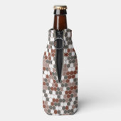 Retro-Camouflage mit grünen und roten Punkten Flaschenkühler (Flasche Rückseite)