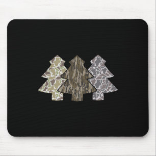 Retro Camouflage Weihnachtsbäume Jagen Weihnachtsr Mousepad