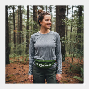 Retro Camp Bach Personalisierten Wald grün Bauchtasche