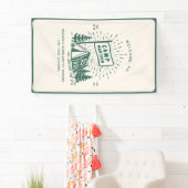 Retro Camp Bachelorette Camping Wochenende Banner (Insitu)