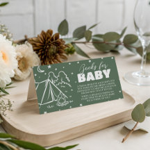 Retro-Camp-Einlegekarten für Baby-Bücher