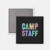 Retro Camp Mitarbeiter Sommer Campingplatz Crew Be Magnet (Vorderseite/Rückseite)