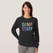 Retro CAMP STAFF Summer Campground Crew Counselor  T-Shirt (Vorne ganz)