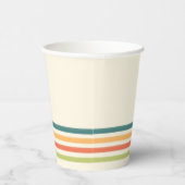 Retro Camp Striped Paper Cups Summer Party Pappbecher (Rechts)