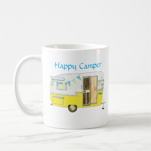 Retro Camper-Anhänger-Tasse Kaffeetasse (Links)