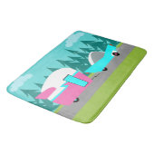 Retro Camper-/Anhänger-und Auto-Bad-Matte Badematte (Schrägansicht)