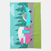 Retro Camper-/Anhänger-und Auto-Geschirrtuch Geschirrtuch (Vertikal)