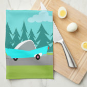 Retro Camper-/Anhänger-und Auto-Geschirrtuch Handtuch (Viertel Falte)