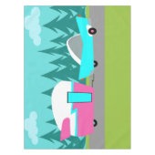 Retro Camper-/Anhänger-und Auto-Tischdecke Tischdecke (Vorderseite)