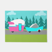 Retro Camper-/Anhänger-und Auto-Tür-Matte Fußmatte (Vorderseite)