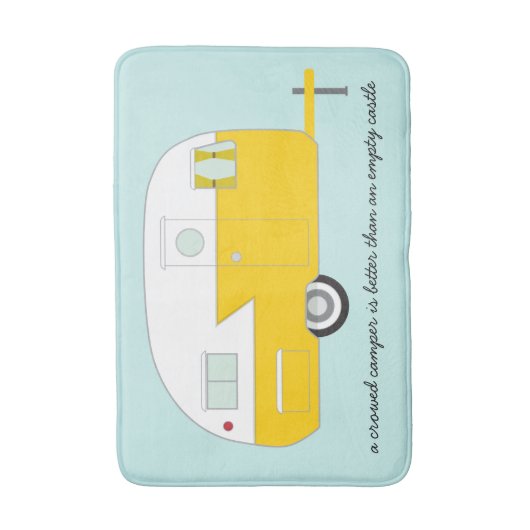 Retro Camper-Badmatte Badematte (Vorderseite Vertikal)