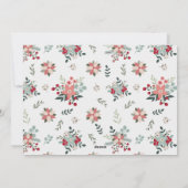 Retro Camper Frohe Weihnachtskarte Feiertagskarte (Rückseite)