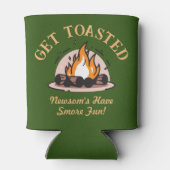 Retro Camper Illustration Camping kann kühler Dosenkühler (Rückseite)