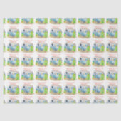 Retro Camper Karawane Weihnachtszettel Seidenpapier (Vorderseite)