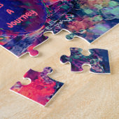 Retro Camper Lila Pink Hippie Boho Chic Puzzle (Seite)