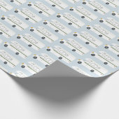 Retro Camper Motorhome blaues Packpapier (Ecke)