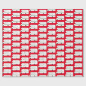 Retro Camper Motorhome grün Weihnachten Geschenkpapier (Flach)