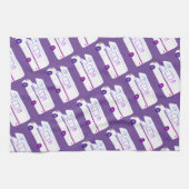 Retro Camper Motorhome RV lila Küchentuch (Horizontal)