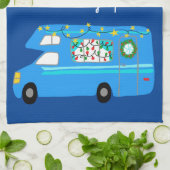 Retro Camper Motorhome RV Vanlife Geschirrtuch (Gefaltet)