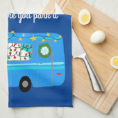 Retro Camper Motorhome RV Vanlife Geschirrtuch (Viertel Falte)