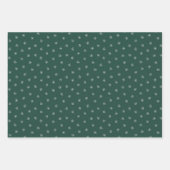 Retro Camper Rustikales Weihnachtsfest Camping Grü Geschenkpapier Set (Vorderseite 3)