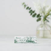 Retro Camper-Telefonkarte Telefonnummerkarte (Stehend Vorderseite)