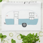 Retro Camper Trailer RV Motorhome Lebensdauer Geschirrtuch (Gefaltet)