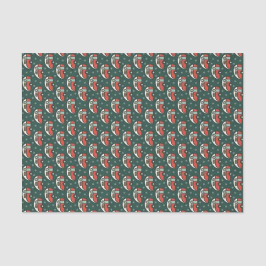 Retro Camper Van Christmas Seidenpapier (Vorderseite)