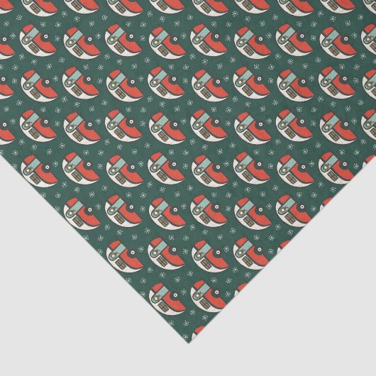 Retro Camper Van Christmas Seidenpapier (Ausschnitt)