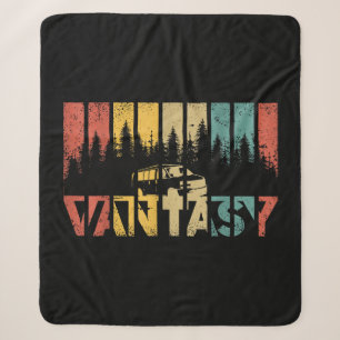 Retro-Camper-Van-Leben - Vintage Vanlife Sherpadecke