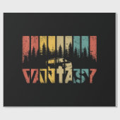 Retro Camper Van Life - Vintages Leben Geschenkpapier (Flach)